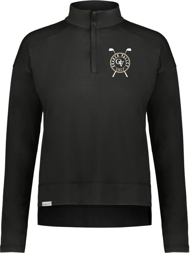 '24 LADIES GOLF FUNDRAISER - QUAKER VALLEY GOLF -  EMBROIDERED ULTRA SOFT SUEDE KNIT WOMEN'S 1/4 ZIP