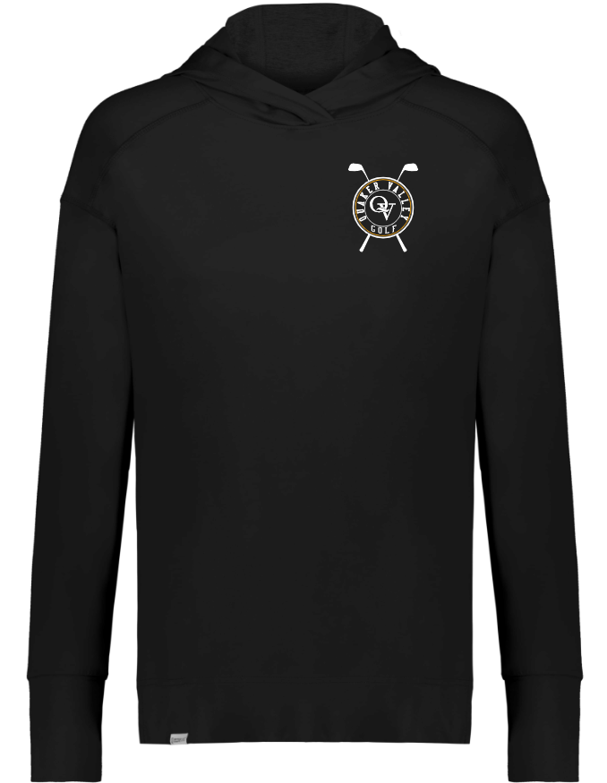 '24 LADIES GOLF FUNDRAISER - QUAKER VALLEY GOLF -  EMBROIDERED ULTRA SOFT SUEDE KNIT WOMEN'S HOODED SWEATSHIRT